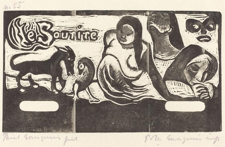 Catalogue raisonné, Paul Gauguin, Bois gravé du Sourire, circa 1895