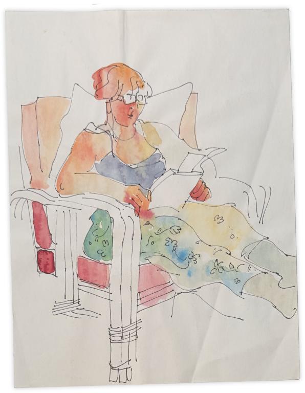 Sans titre (femme lisant)