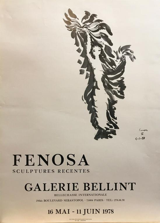 Affiche pour une exposition de Apel·les Fenosa Fenosa à Paris en 1978