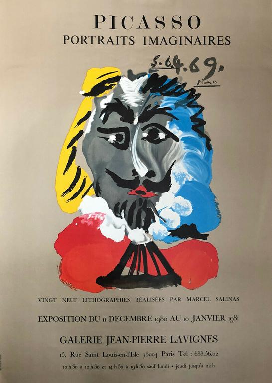 Affiche pour une exposition de lithographies de Picasso 