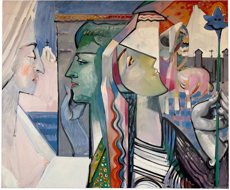 Composition avec 3 personnages féminins,1994