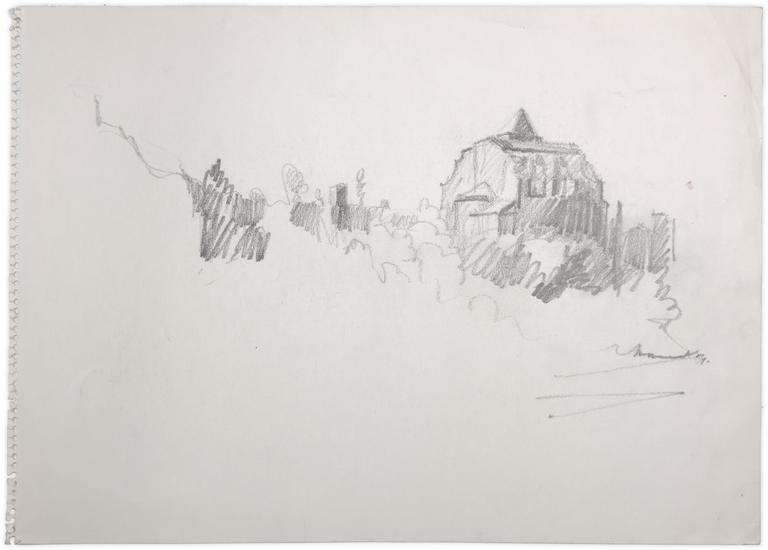 Eglise de Saiqnon-esquisse
