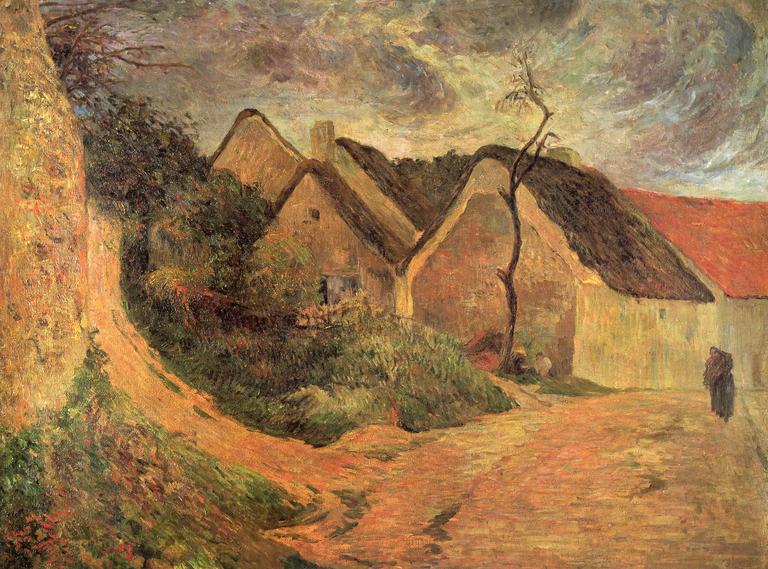 Paul Gauguin, L'Entrée d'Osny par temps d'orage (Osny, chemin montant), 1883