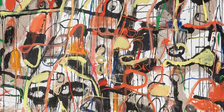 Stefan de Jaeger, Altérations, 2023. Huile sur toile, 150 x 200 cm. Signée.