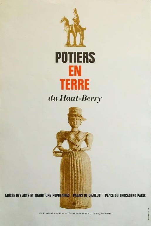 Affiche de l'exposition Potiers en terre du Haut Berry