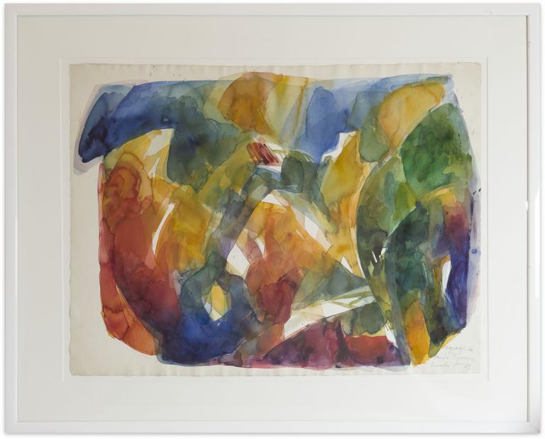 Catalogue raisonné, Adolphe Deville, Paysage de Haute-Provence, 1969