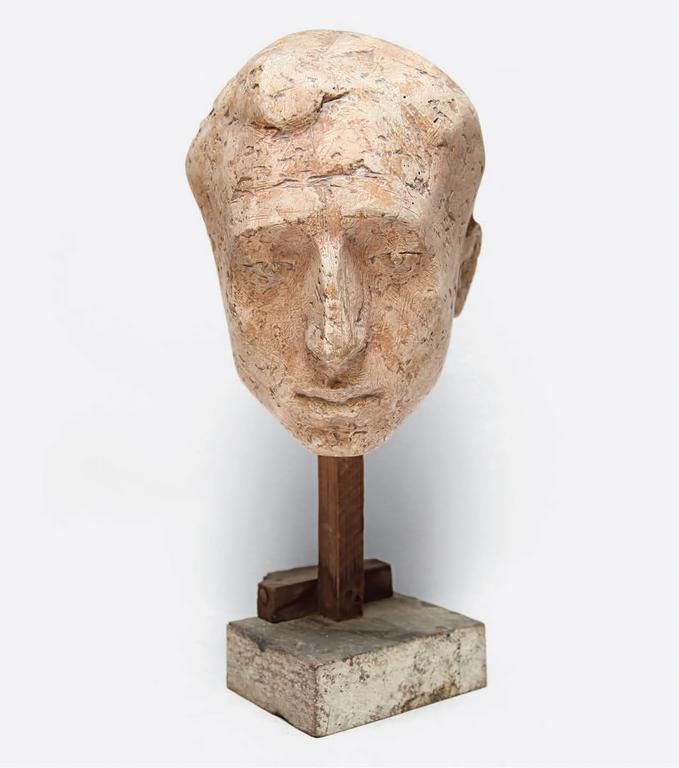 Marino di Teana, Marcelo Abadi, Tête en plâtre vernis - 1954