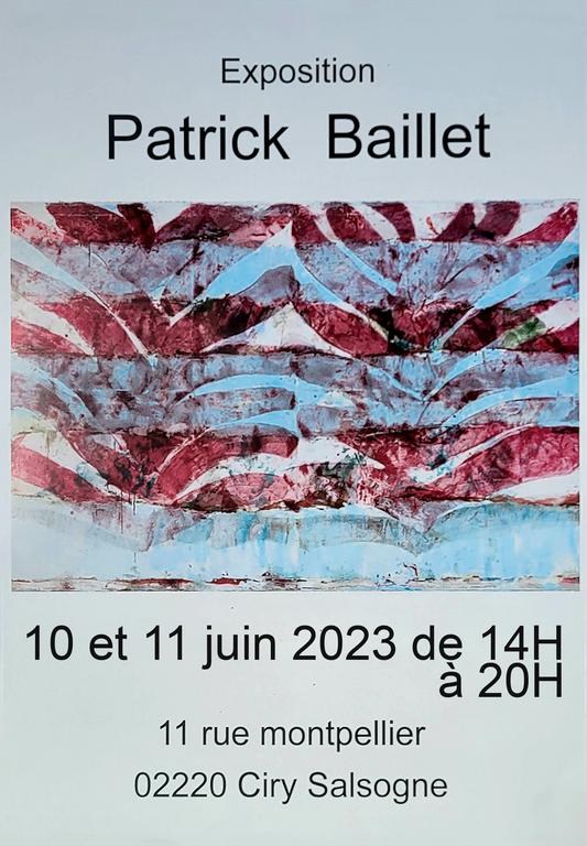 exposition de Peintures de Patrick Baillet