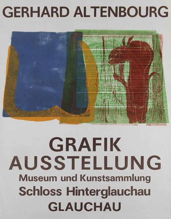 Affiche originale de Gerhard Altenbourg, 84 x 56 cm, 1976