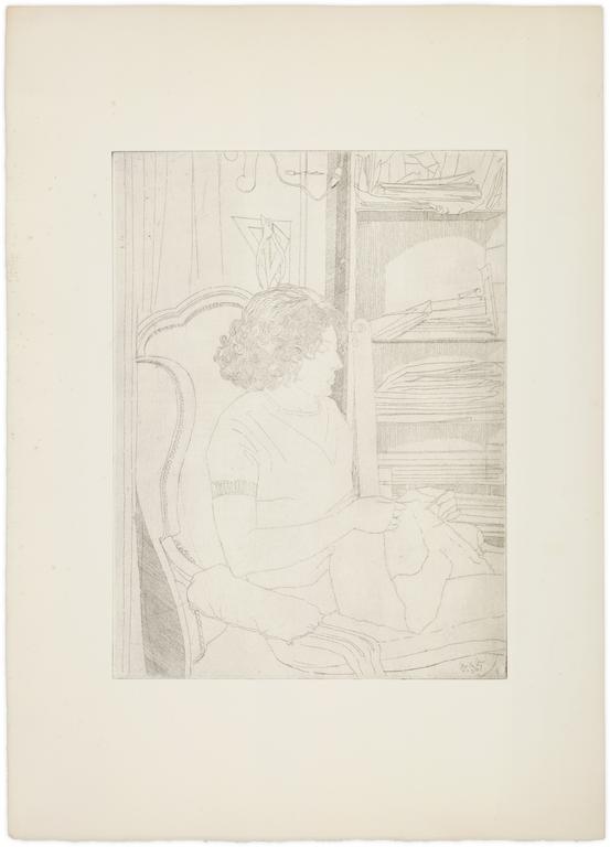 Catalogue raisonné, Claude Grobéty, L. profil fauteuil Asnières - 1972