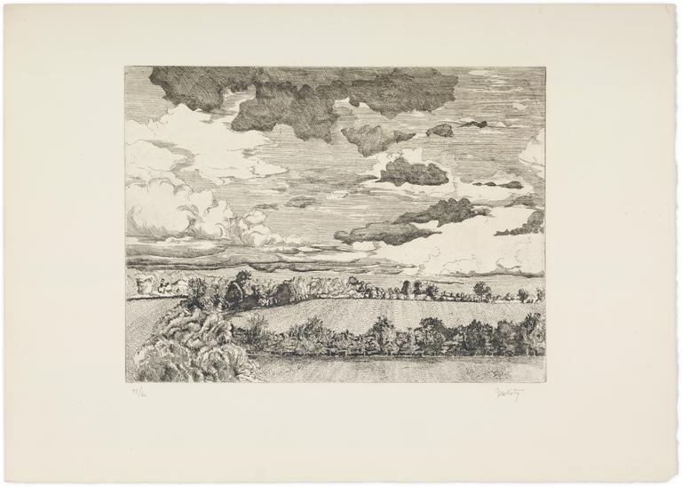 Catalogue raisonné, Paysage ciel du Berry - 1972