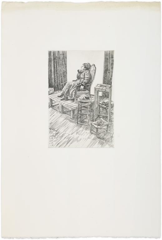 Catalogue raisonné, Claude Grobéty, Loggia et thé - (1979) 