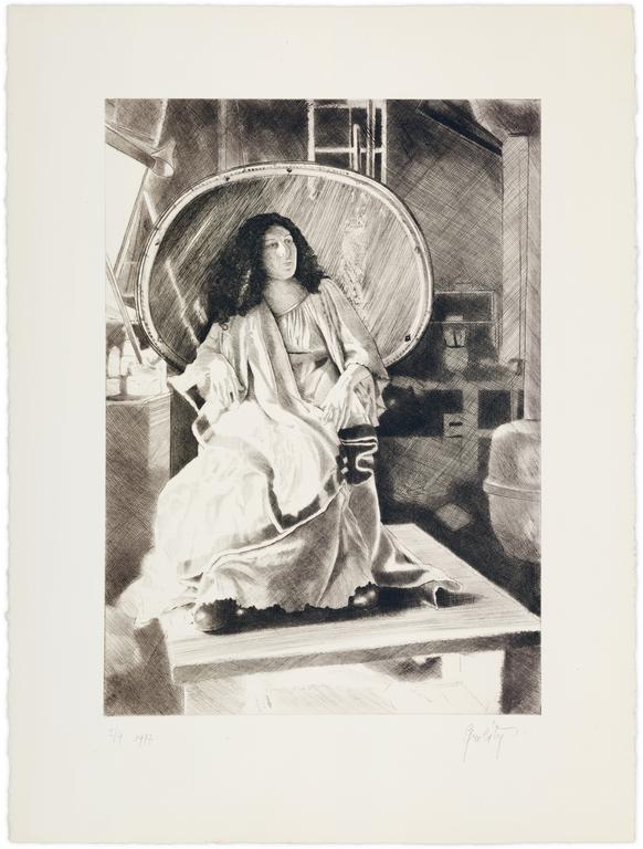Catalogue raisonné, Claude Grobéty, Tunique, péplos assis grand fauteuil sur stèle