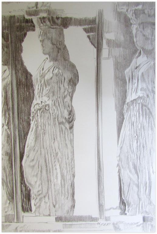 Catalogue raisonné, Claude Grobéty, Cariatides (une et demie) - 1979