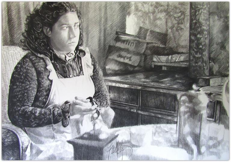 Catalogue raisonné, Robe chat, mains jointes cafetière - 1983