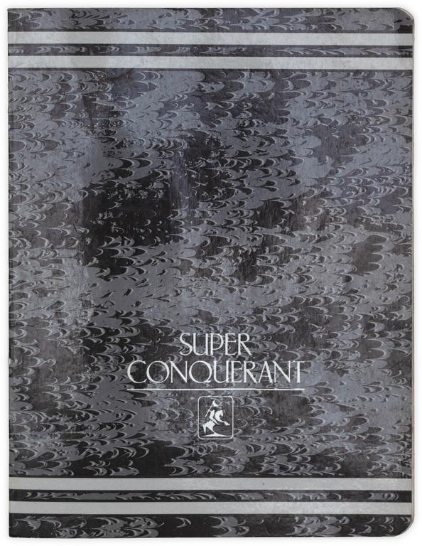 Henri Foucault, Cahier conquérant - 1993