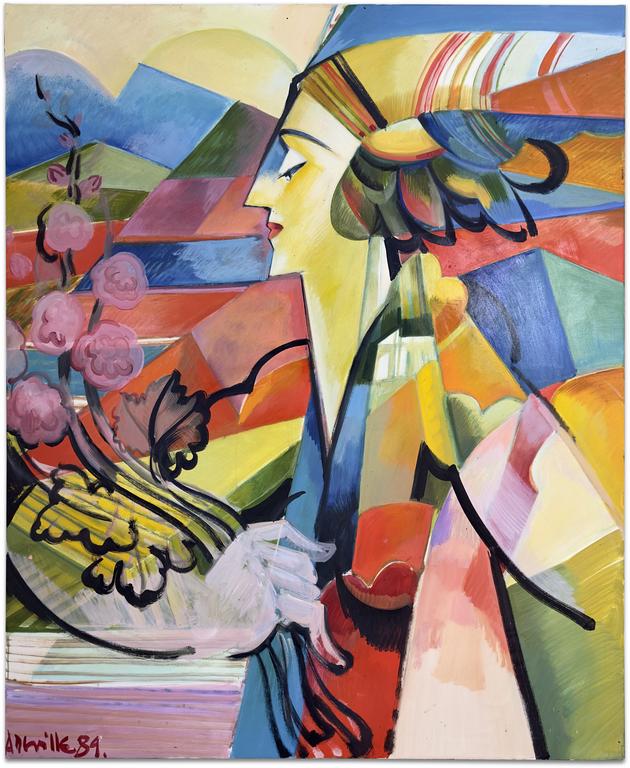 Catalogue raisonné, Adolphe Deville, Bouquet de fleurs,1989