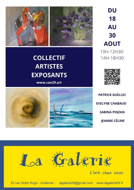 Du 18 au 30 Aout 2023, La Galerie à Audierne Exposition collective du C A E