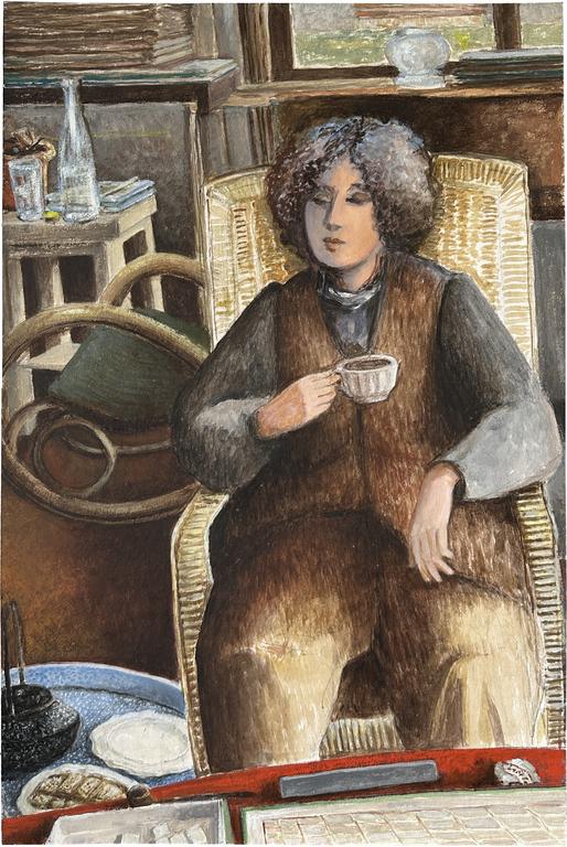 Catalogue raisonné, Claude Grobéty, La pause thé - 1995