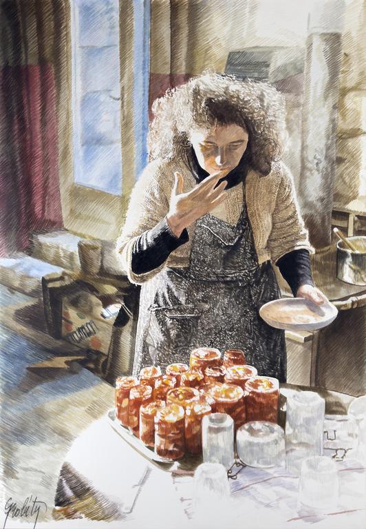 Claude Grobéty, Série coings, goûte la confiture - 1986