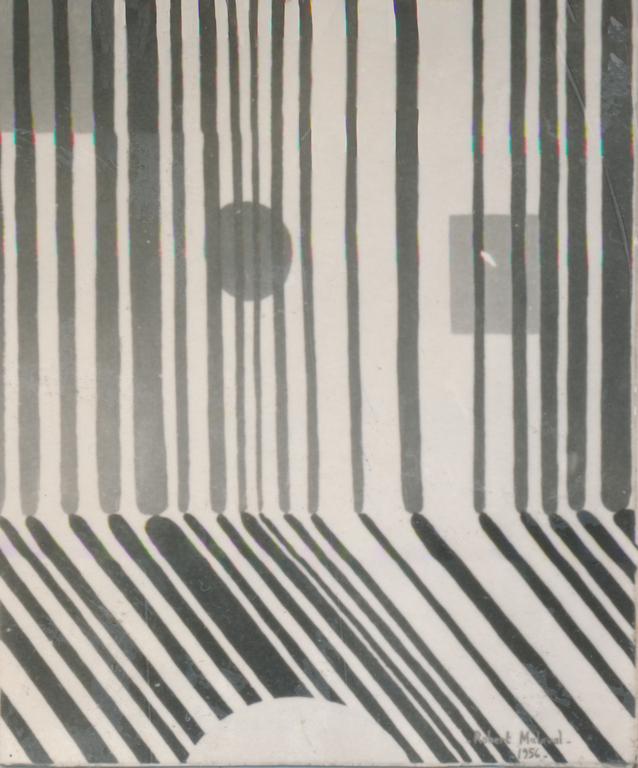 Huile sur toile (lignes), 1956