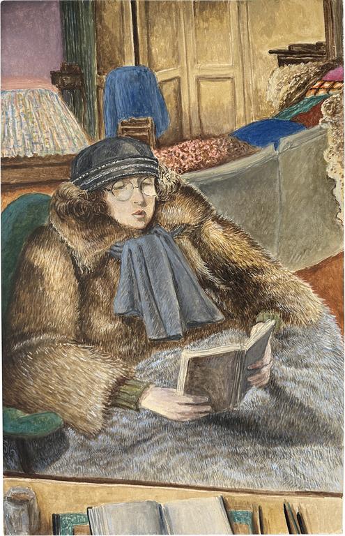 Catalogue raisonné, Claude Grobéty - Fourrures, cravate grise, placard