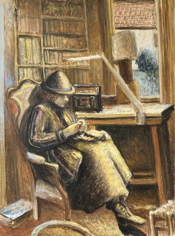 Catalogue raisonné, Claude Grobéty - Voltaire, crochet près tréteau et radio