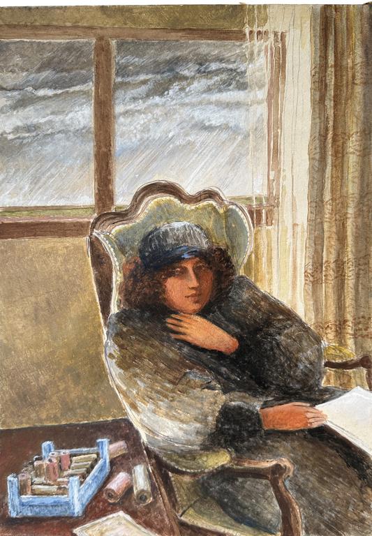 Catalogue raisonné, Claude Grobéty - La frileuse, ciel de pluie