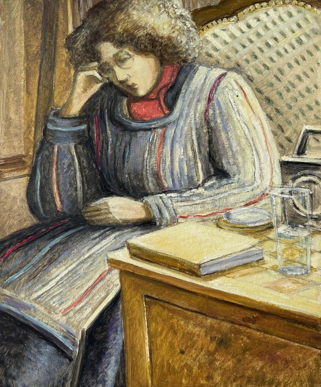 Catalogue raisonné, Claude Grobéty - Grande veste noire rayures couleur, près du bureau
