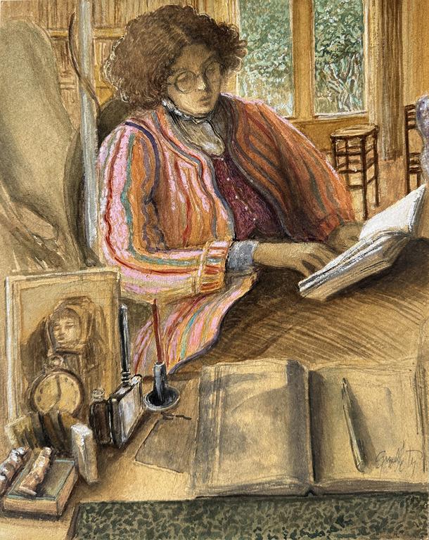 Catalogue raisonné, Claude Grobéty - Veste rose, journal C. devant