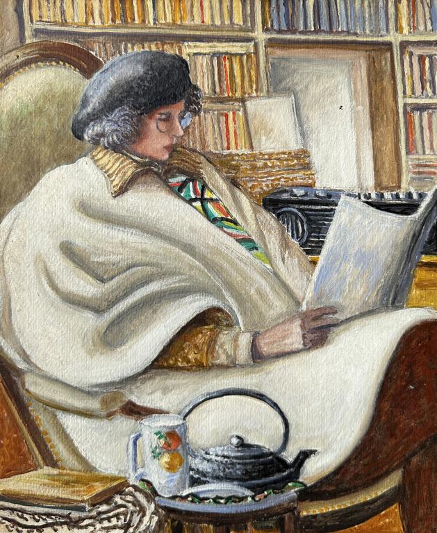Catalogue raisonné, Claude Grobéty - Châle blanc, lit, théière noire et bock à fruits