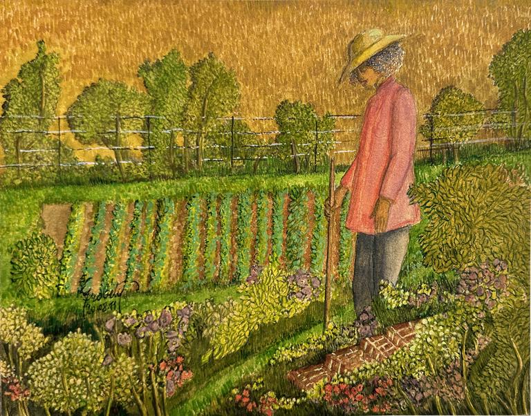 Claude Grobéty - Au jardin, contemple les légumes