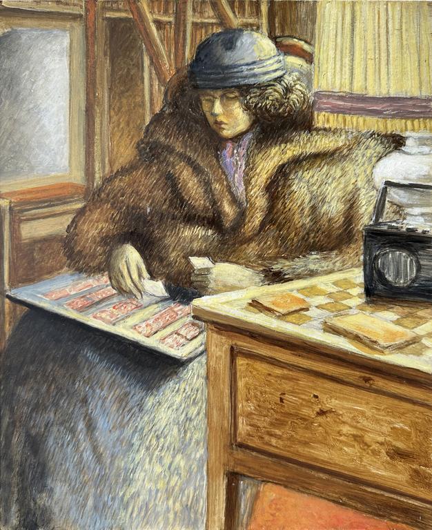 Catalogue raisonné, Claude Grobéty - Fourrure, vison, réussite près bureau