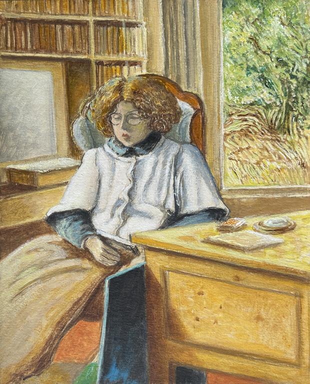 Catalogue raisonné, Claude Grobéty - Voltaire, gilet blanc, bureau LLG fenêtre