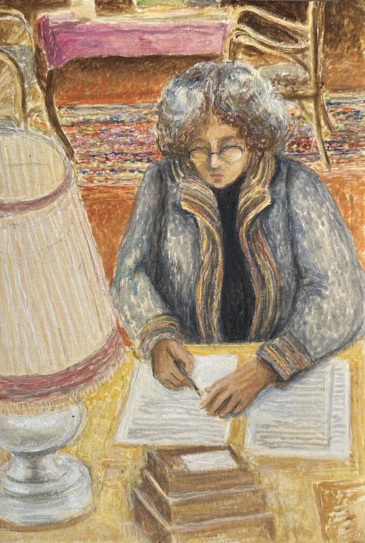 Catalogue raisonné, Claude Grobéty - Écriture, veste grise et parmenture