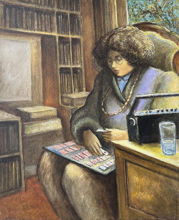 Catalogue raisonné, Claude Grobéty - Collier ivoire, réussite, à gauche biblio