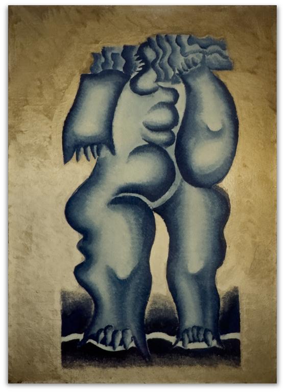 Claude Grobéty, Nu Bleu debout - 1966