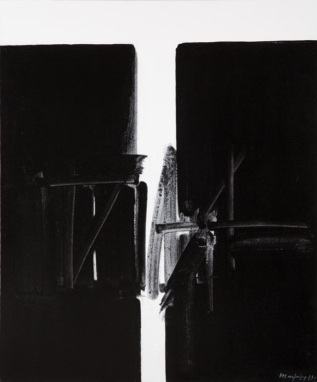 André Marfaing - Sans titre, novembre 1979 - acrylique sur toile - 73 x 60 cm ©Bertrand Michau - courtesy Galerie Berthet Aittouarès