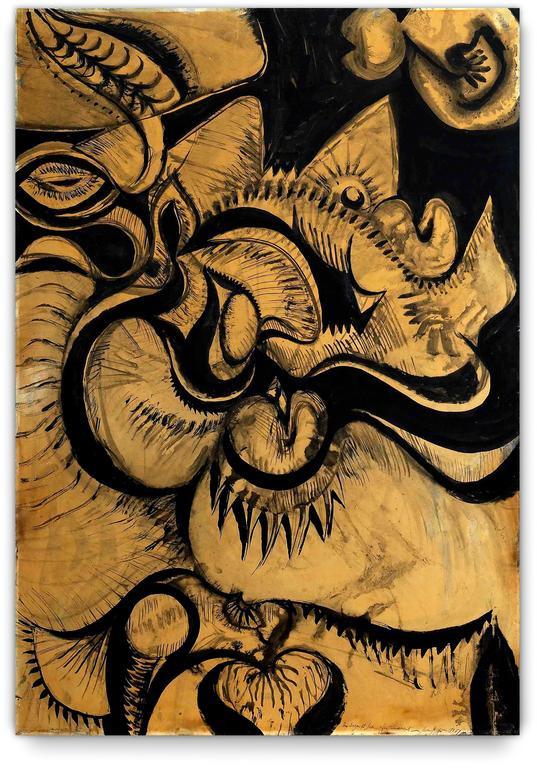 Catalogue raisonné, Jean-Jacques Lebel, Paysage vertical - 1951