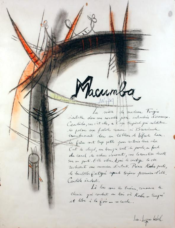 Catalogue raisonné, Jean-Jacques Lebel et Wifredo Lam, Macumba, 1959