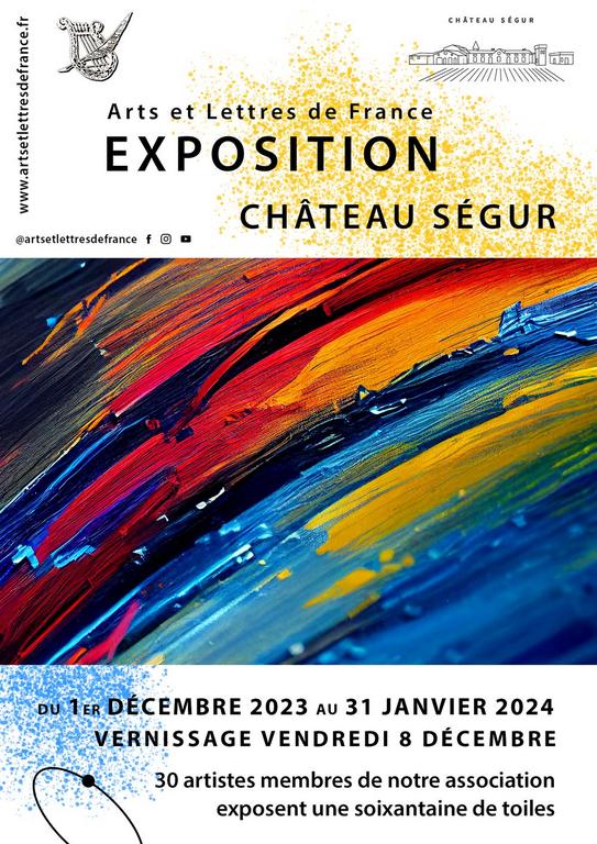 Exposition peintures au château de Segur à Parempuyre 