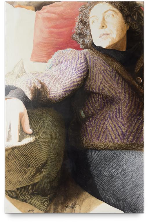 Catalogue raisonné, Claude Grobéty - Veste chevron violet