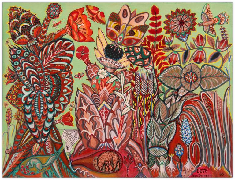 Catalogue raisonné, Jean Delpech, L'été - Fleurs imaginaires - 1985