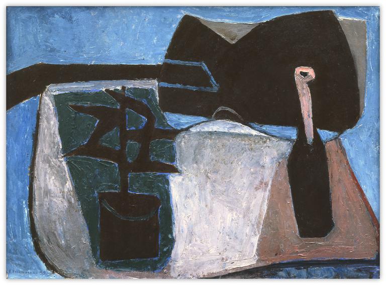 Catalogue raisonné, Vladimir Yankilevsky, Still Life with Guitar, 1959
