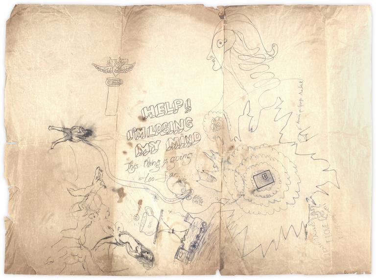 Catalogue raisonné, Jean-Jacques Lebel, Sans titre (Help ! I'm losing my Mind) -