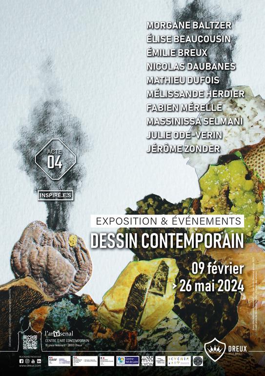 Inspiré.e.s - Acte 4 - Dessin contemporain du 9 février au 26 mai 2024 à l'arTsenal, centre d'art contemporain de Dreux