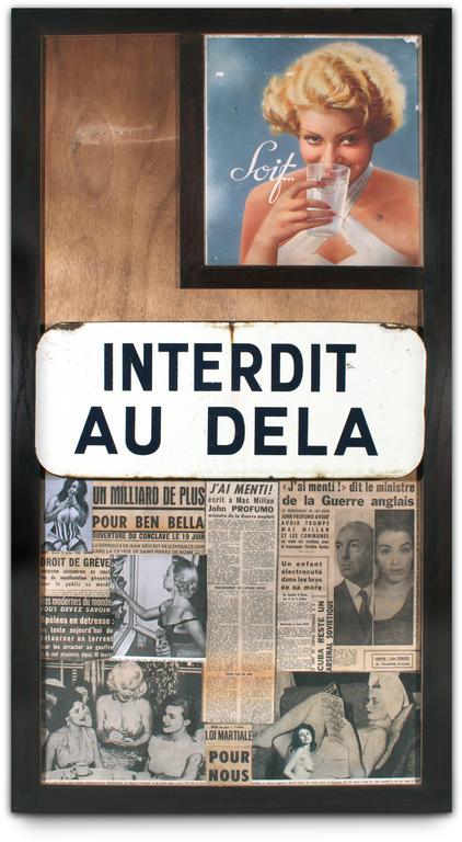 Jean-Jacques Lebel, Hommage à Christine Keeler, Interdit au-delà - 1964