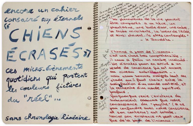 Catalogue raisonné, Jean-Jacques Lebel, chiens écrasés