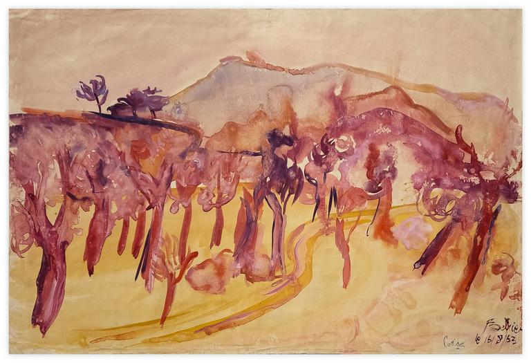 Catalogue raisonné, Oeuvre de Bernadette Delrieu, Corse 1 - 1963
