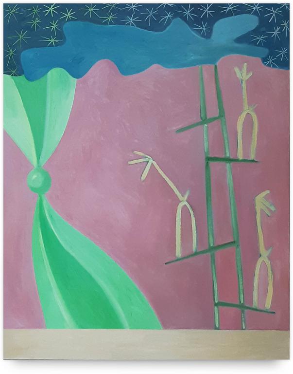 Catalogue raisonné, Jean-Paul Thaéron, Peinture "Echelle de Jacob" - 1996